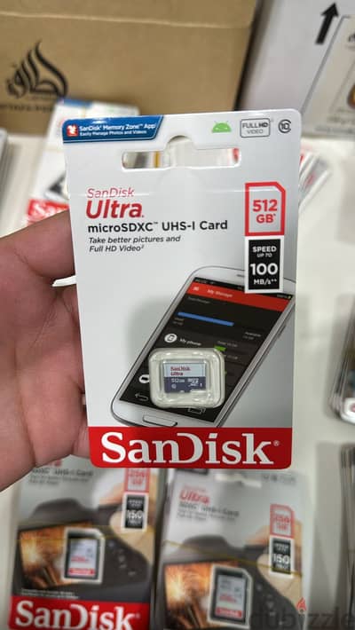 Sandisk micro card 512gb 100mbs