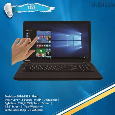 Toshiba Core I3 Touch Screen