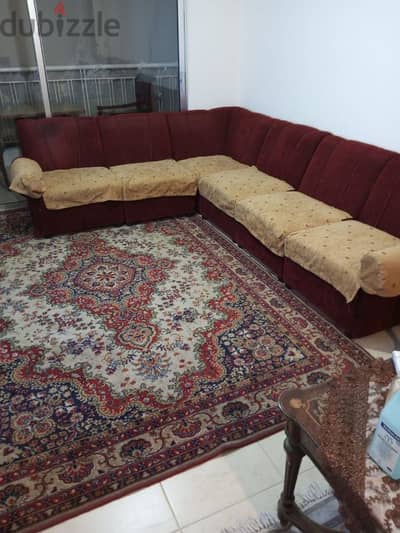 sofa and carpet