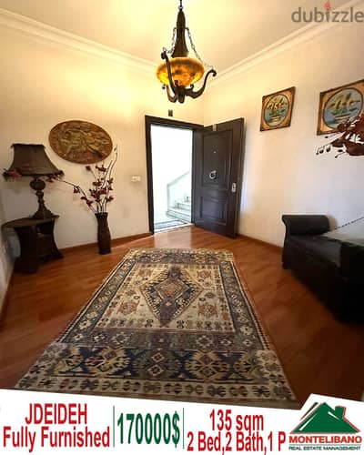 Prime Location Fully Furnished 135 sqm Apartment for sale in Jdeideh!!