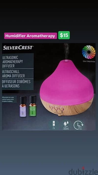 Silvercrest, Humidifier Ultrasonic aromatherapy