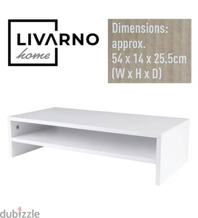 Livarno Home Monitor Stand Riser For Laptop TV 54x14x25.5cm