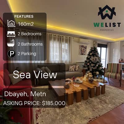 160sqm Apartment for sale in Dbayeh, Metn  Reference: EA25JSD160185