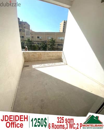 325 sqm Office for rent in Jdeideh with 40 sqm terrace!!!