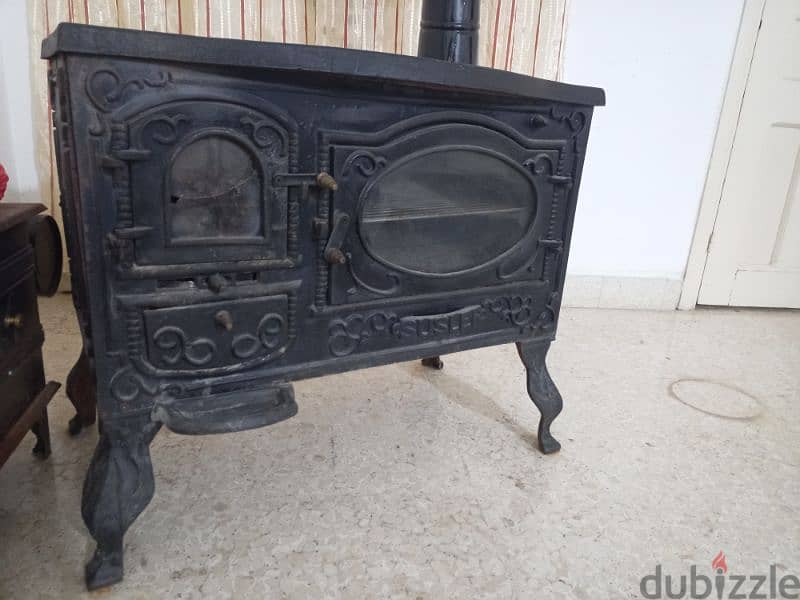 Stove - Susler iron cast wood burning stove 1