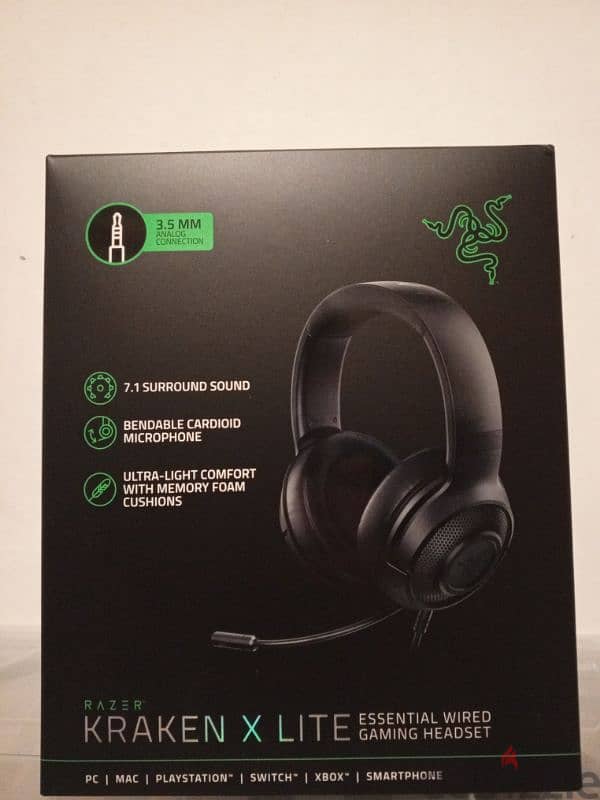 Razer Kraken X Lite Headphones 0