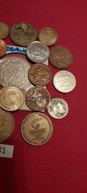 scrap خردة Lot# B-581 set of 20 old coins 1