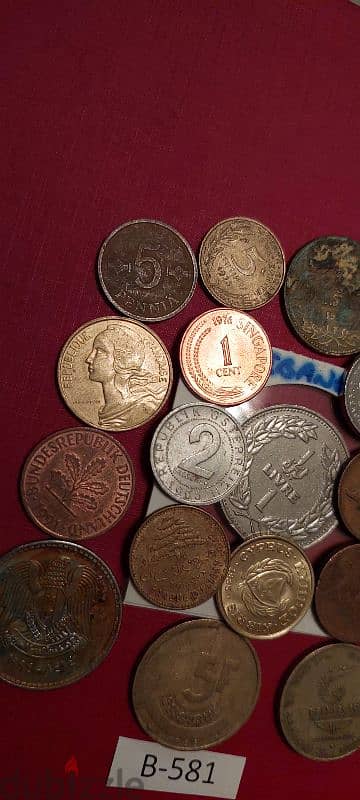 scrap خردة Lot# B-581 set of 20 old coins 3