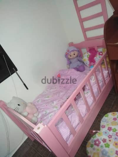 pink baby crib