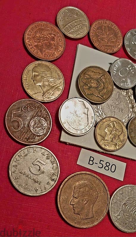 scrap خردة Lot# B-580 set of 20 old coins 2