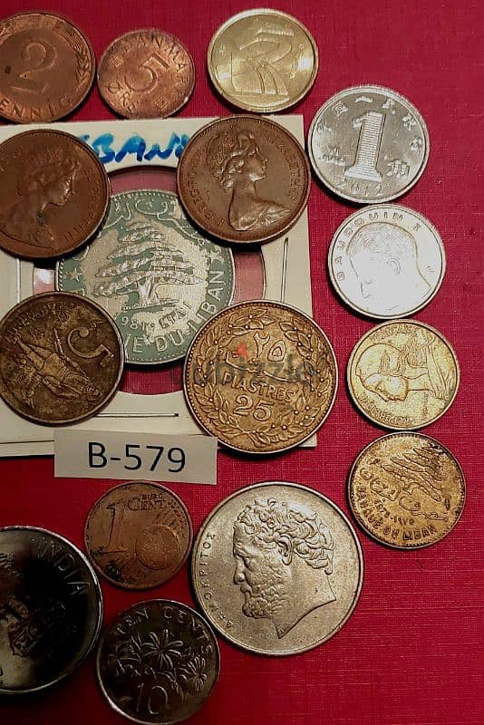 scrap خردة Lot# B-579 set of 20 old coins 1