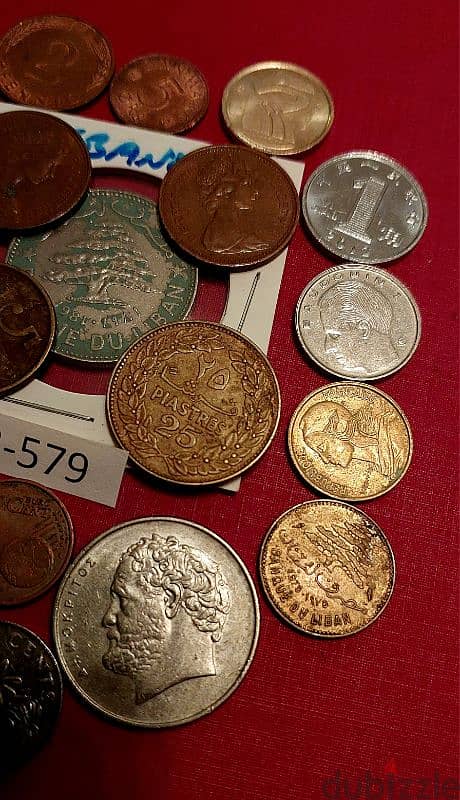 scrap خردة Lot# B-579 set of 20 old coins 5