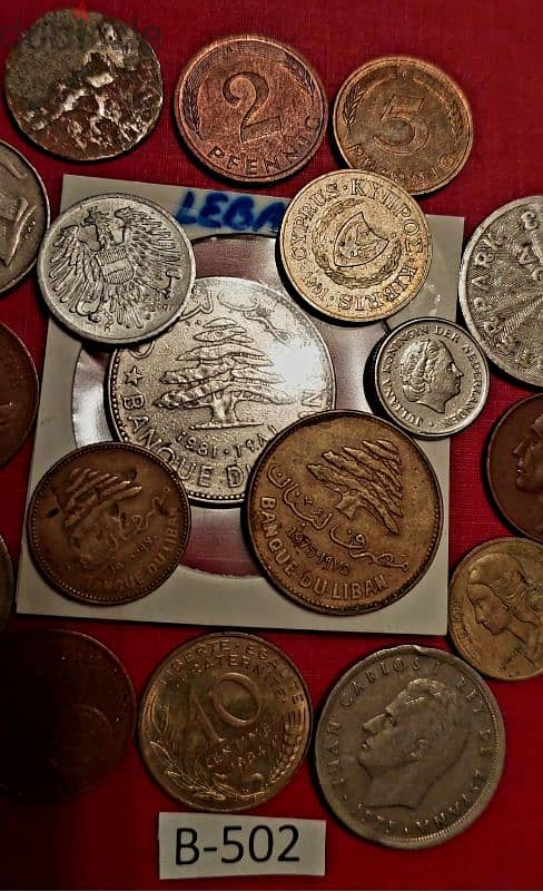 scrap خردة Lot# B-502 set of 20 old coins 2