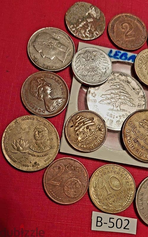 scrap خردة Lot# B-502 set of 20 old coins 3