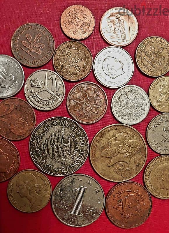 scrap خردة Lot# B-501 set of 20 old coins 2