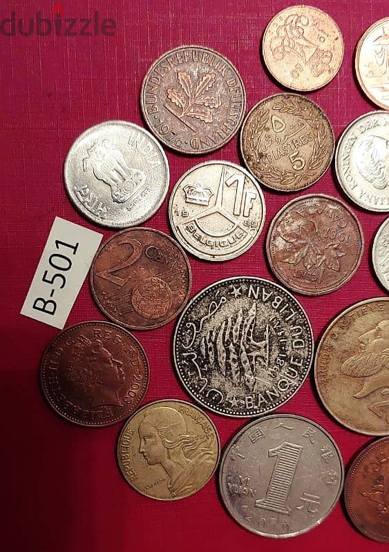 scrap خردة Lot# B-501 set of 20 old coins 3