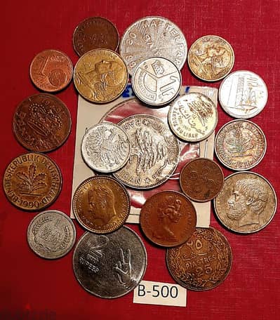 scrap خردة Lot# B-500 set of 20 old coins