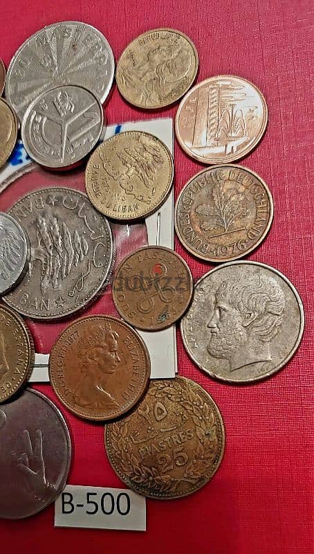 scrap خردة Lot# B-500 set of 20 old coins 1