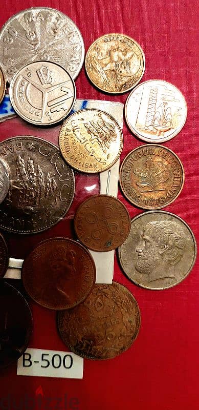 scrap خردة Lot# B-500 set of 20 old coins 2