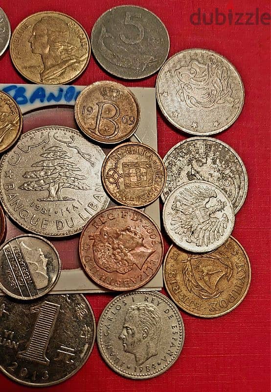 scrap خردة Lot# B-499 set of 20 old coins 1