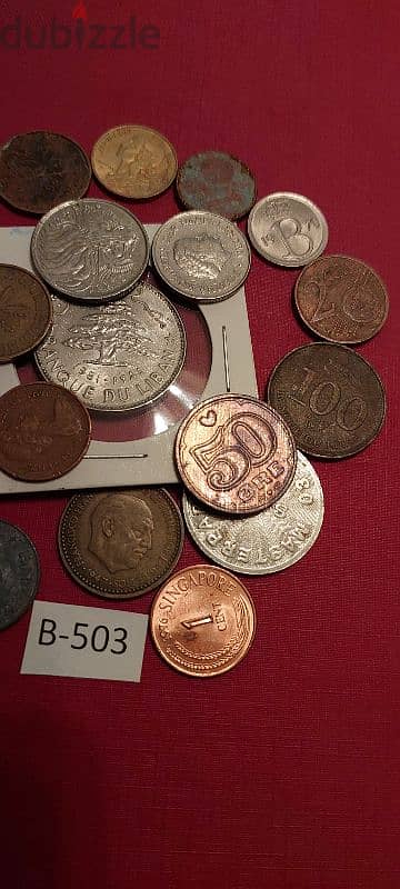 scrap خردة Lot# B-503 set of 20 old coins 1