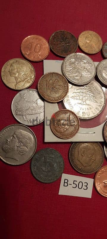 scrap خردة Lot# B-503 set of 20 old coins 2