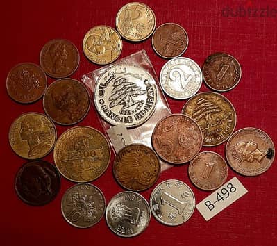 scrap خردة Lot# B-498 set of 20 old coins