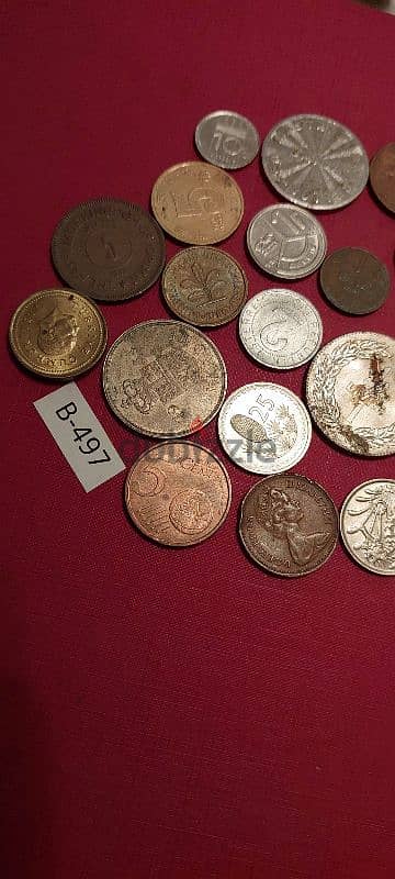 scrap خردة Lot# B-497 set of 20 old coins 2