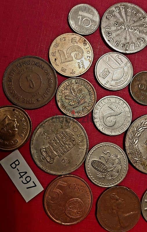 scrap خردة Lot# B-497 set of 20 old coins 3