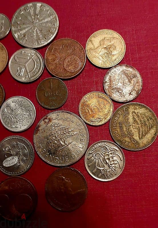 scrap خردة Lot# B-497 set of 20 old coins 5