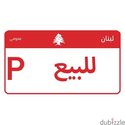 Public Plate (6 passengers) - نمرة عمومي (6ركّاب)