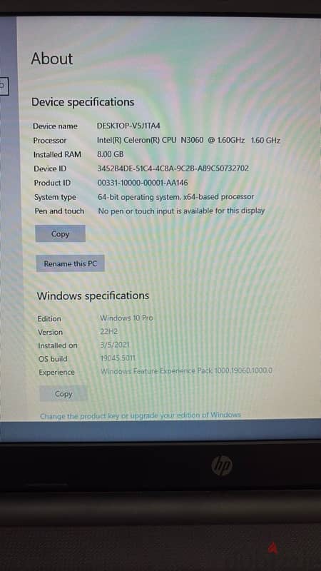 laptop HP used 3