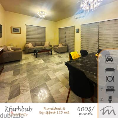 Kfarehbeb | Fully Furnished/Equipped/Decorated 125m² Apartment