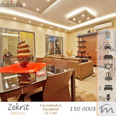 Zikrit | Building Age 6 | Furnished/Equipped/Decorated 2 Bedrooms Apt