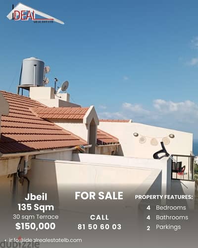 145 sqm duplex Apartment with Terrace for sale in Jbeil REF#JH17370