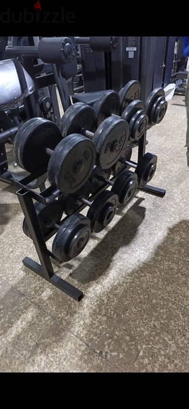 Dumbells rubber kilo 1.5 used like new 2