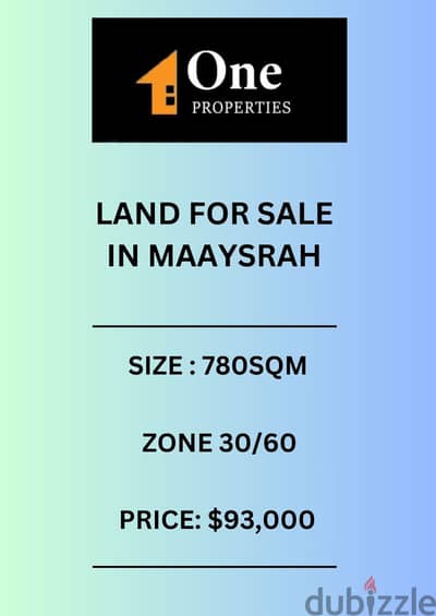 LAND FOR SALE IN MAAYSRAH- KESERWAN