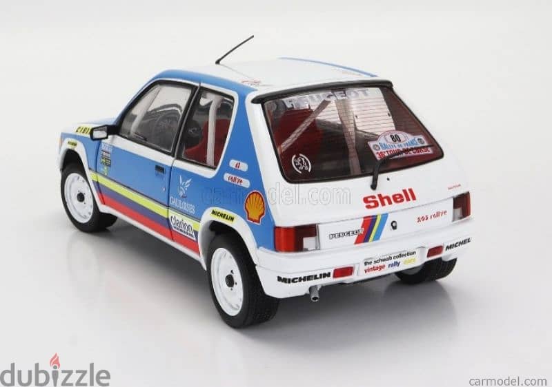 Peugeot 205 1.9 (Rally 1990) diecast car model 1;18. 3