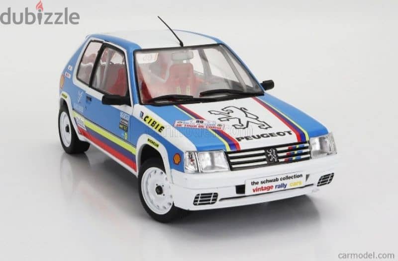 Peugeot 205 1.9 (Rally 1990) diecast car model 1;18. 4