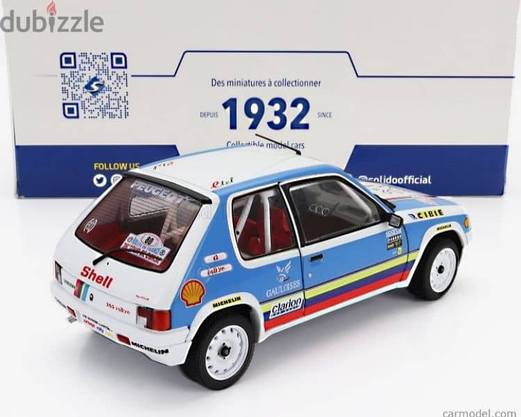 Peugeot 205 1.9 (Rally 1990) diecast car model 1;18. 5