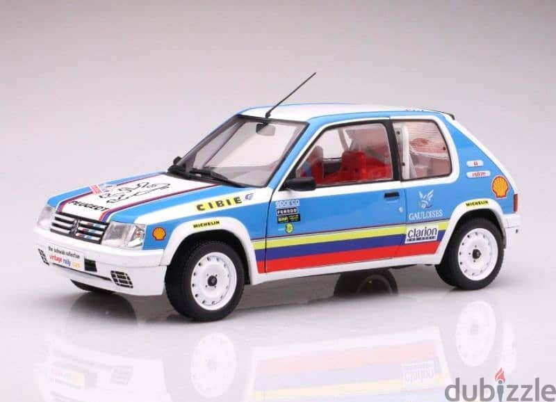 Peugeot 205 1.9 (Rally 1990) diecast car model 1;18. 6