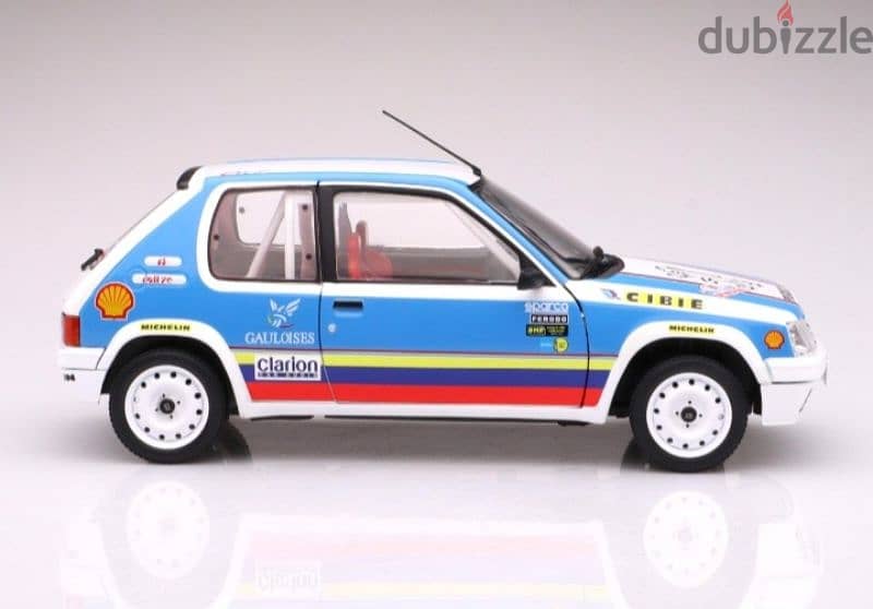 Peugeot 205 1.9 (Rally 1990) diecast car model 1;18. 7