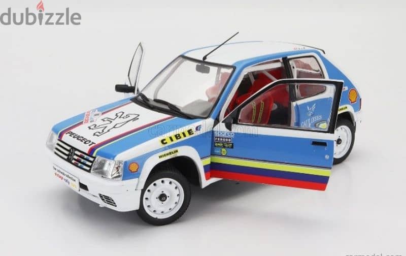 Peugeot 205 1.9 (Rally 1990) diecast car model 1;18. 8