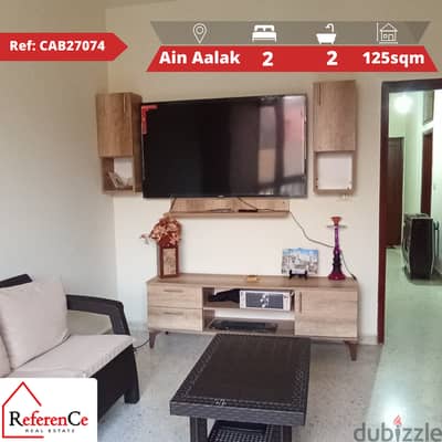 Furnished apartment in Ain Aalak شقة مفروشة للبيع في عين علق