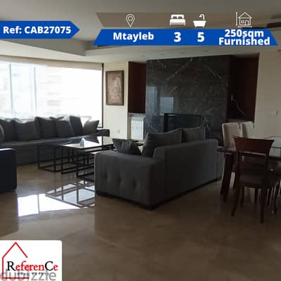 furnished Luxury apartment in Mtayleb شقة فاخرة مفروشة في المطيلب