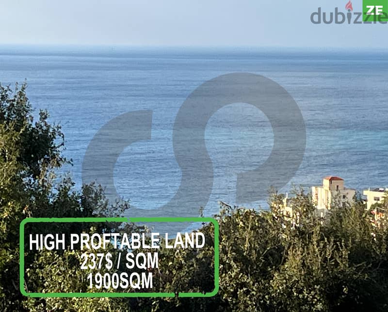 high profitable land, keserwan, bouar/ البوار  REF#ZE116198 0