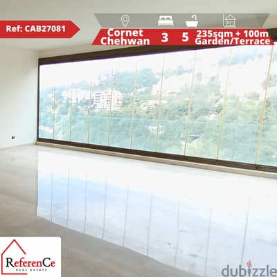 Apartment with terrace in cornet chehwan شقة مع تراس في قرنة شهوان