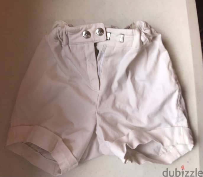 just like new slightly used white shorts 1