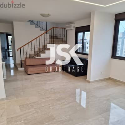 L17136 - Duplex With Sea And Mountain View For Sale in Jdeideh