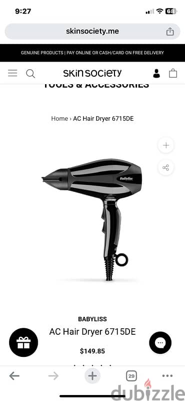 babyliss very important  dryer